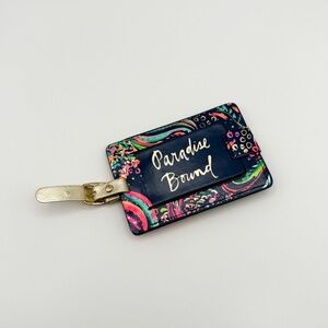 🌺 Lilly Pulitzer 🌺 Colorful Luggage Tag with Gold Accents